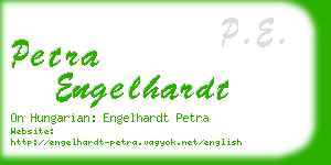 petra engelhardt business card